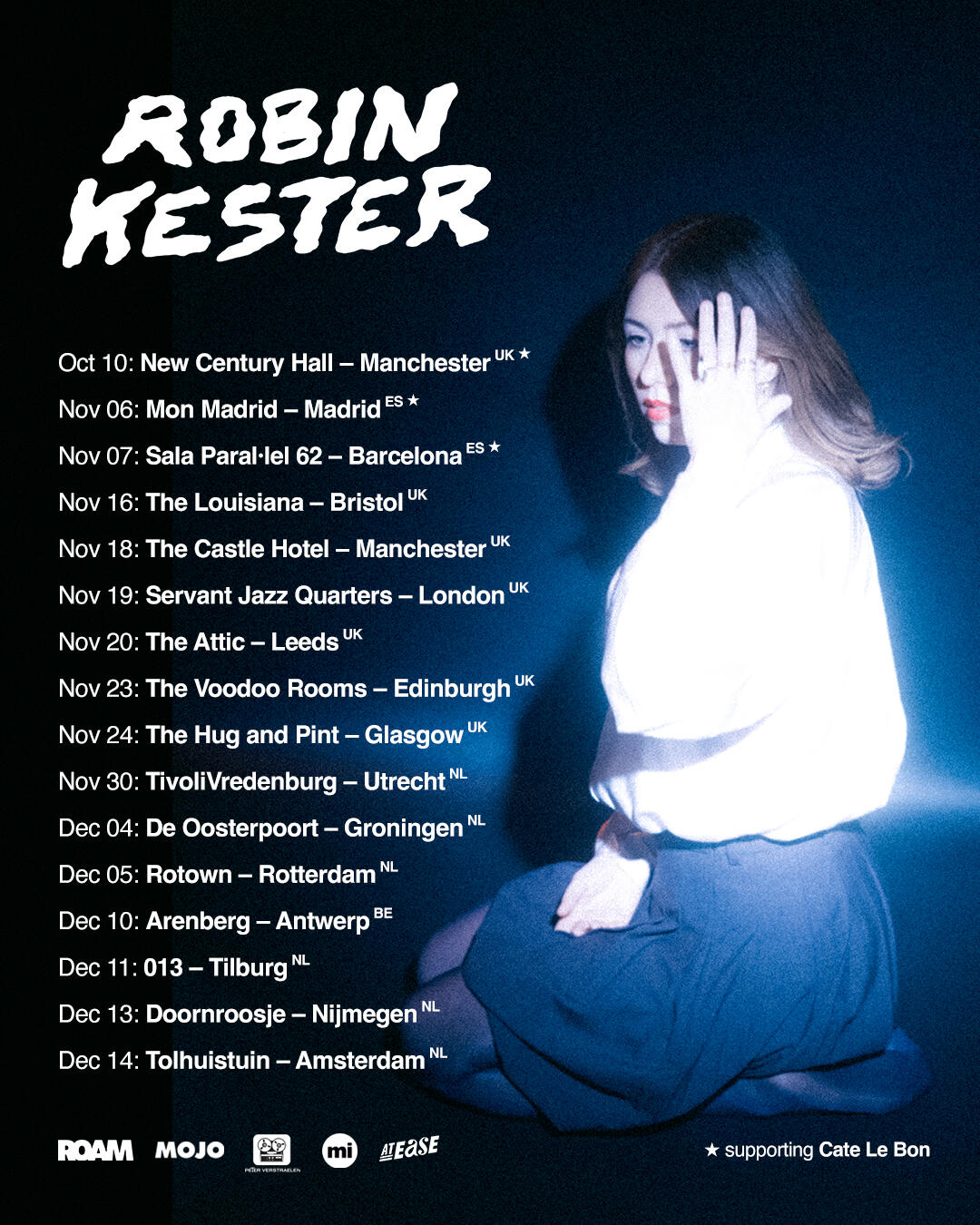 Robin Kester Tour dates